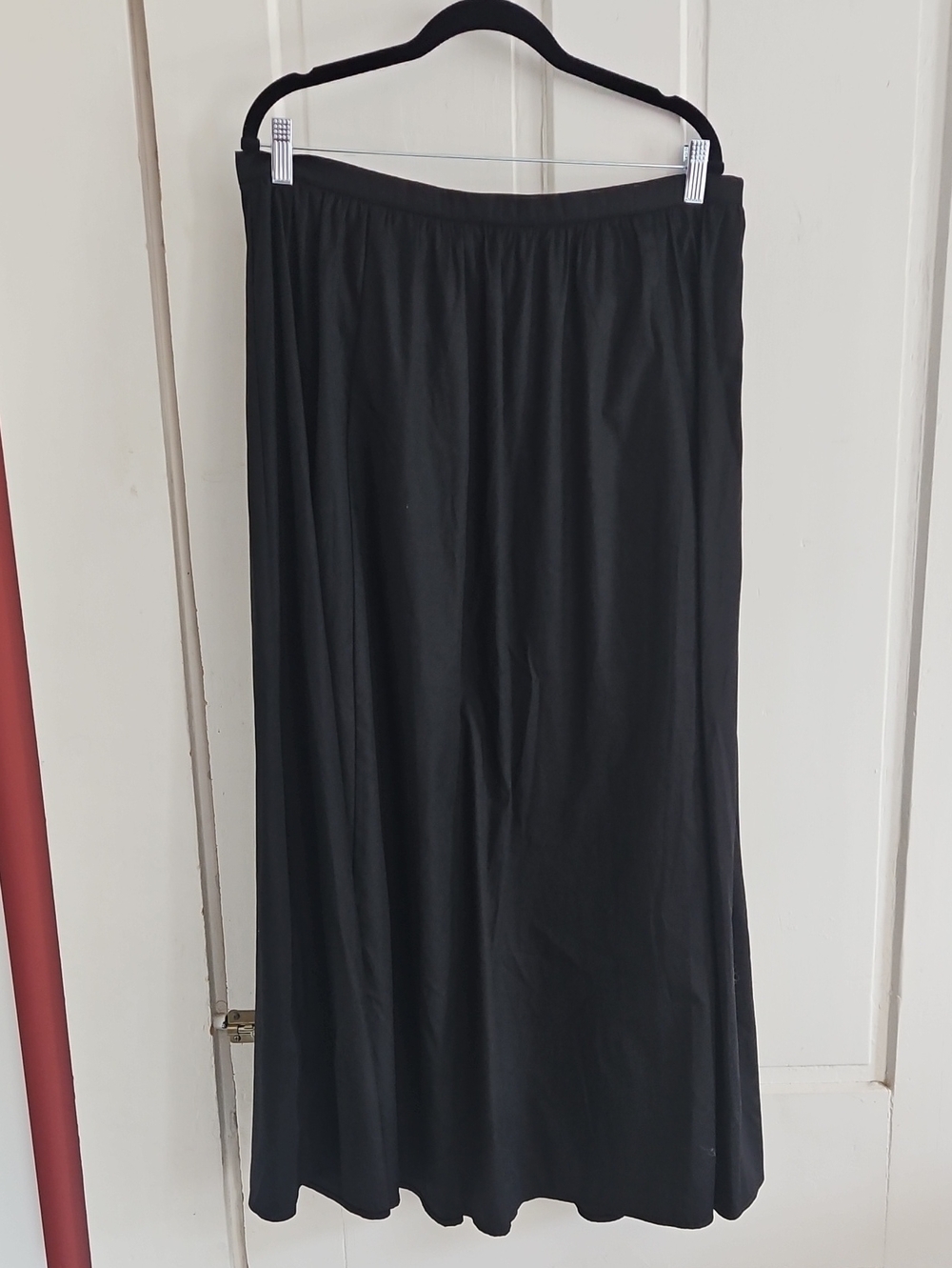 Open Edit By Nordstrom Women's Long Skirt In Soft Black
